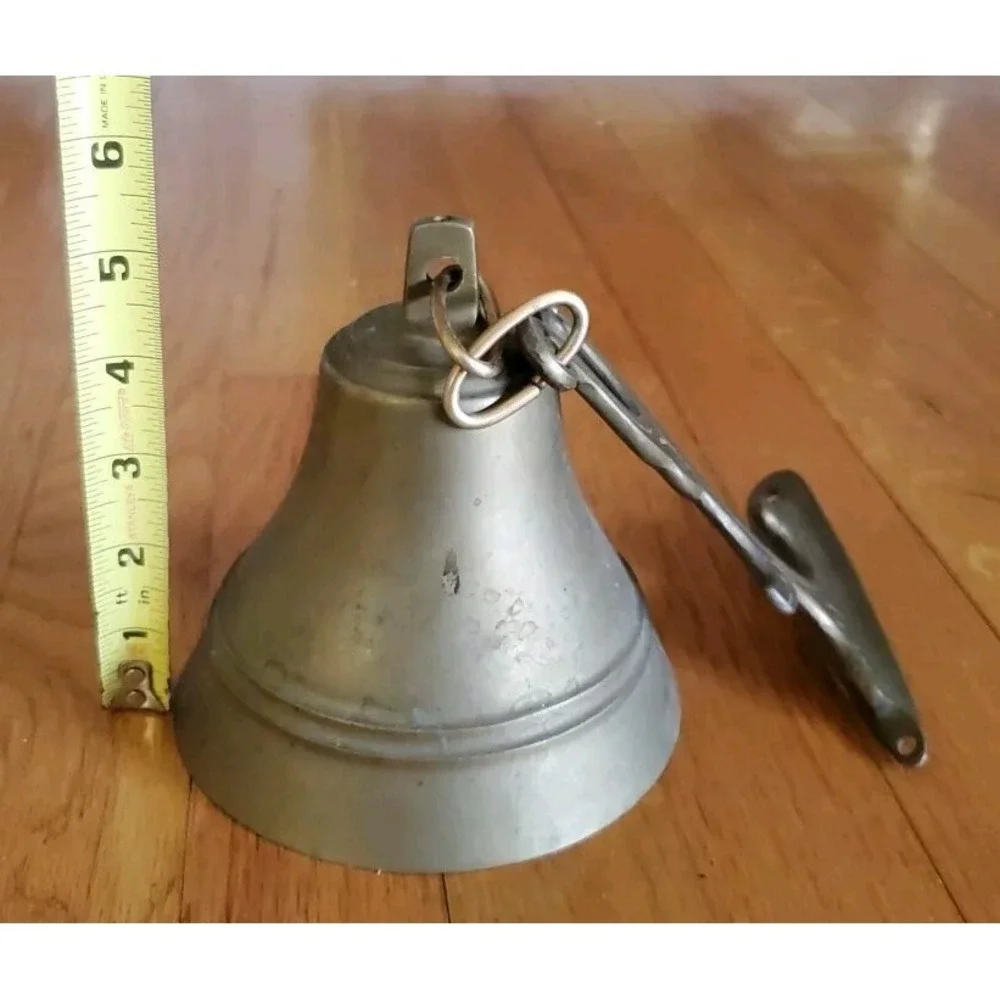 Vintage Solid Brass Hanging Bell with‎ Mallet